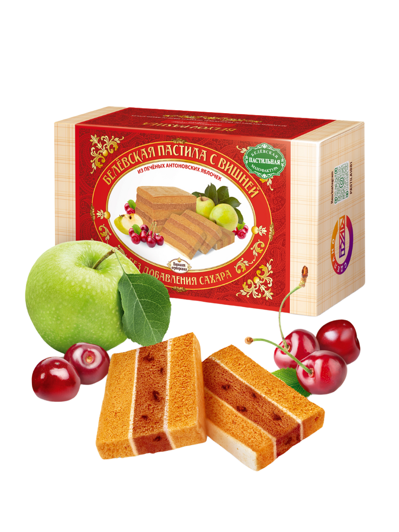 Belyov Pastila cherry, no sugar added, 180g