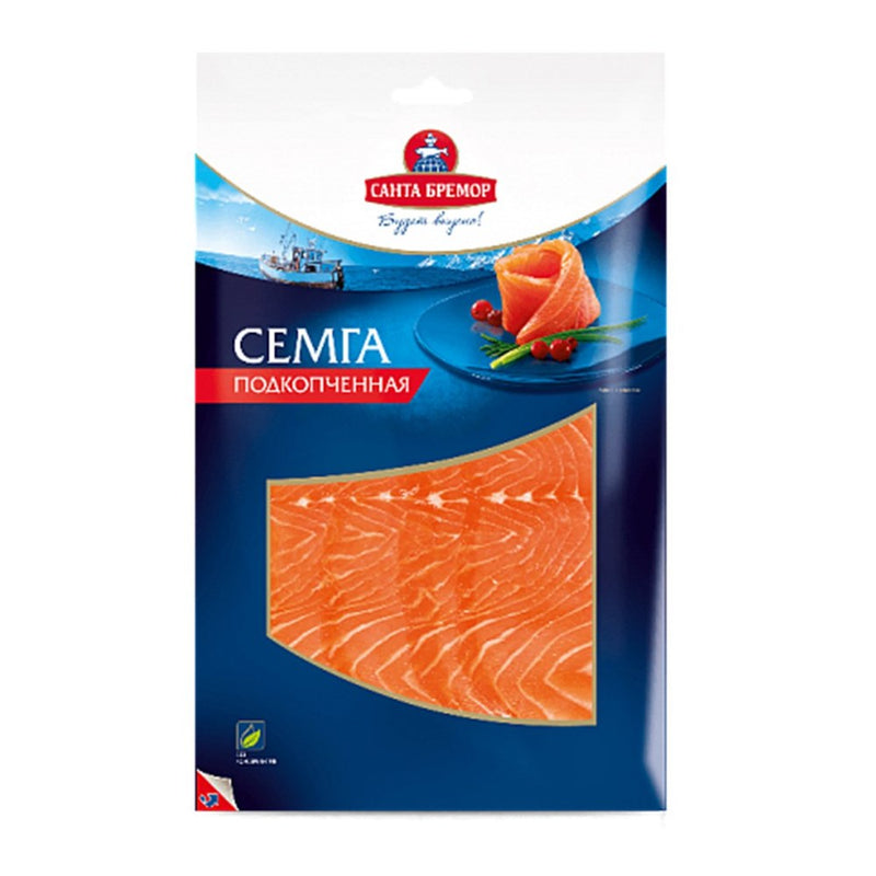 Smoked salmon fillet-slices, 100 g