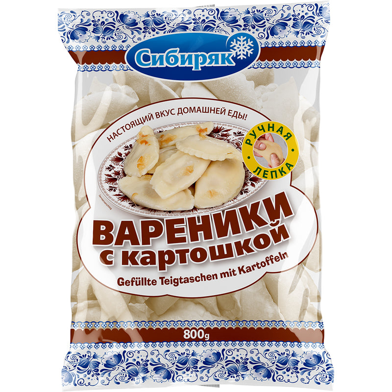 Wareniki hand made - dumplings filled with potato, frozen, 800g