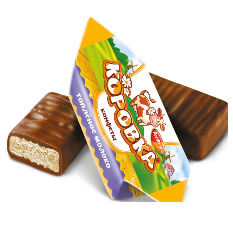 Chocolate candies "Korovka" with boiled milk, 200g
