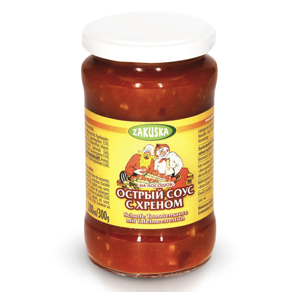 Tomato sauce with horseradish "Na posashok" 314ml
