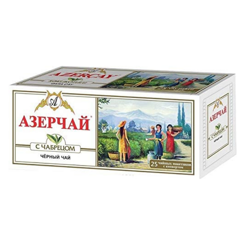 Black tea "Azercay" with thyme, 25 bags