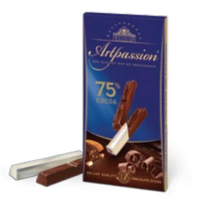 "Artpassion" chocolate with almonds, 75% cocoa, 100g