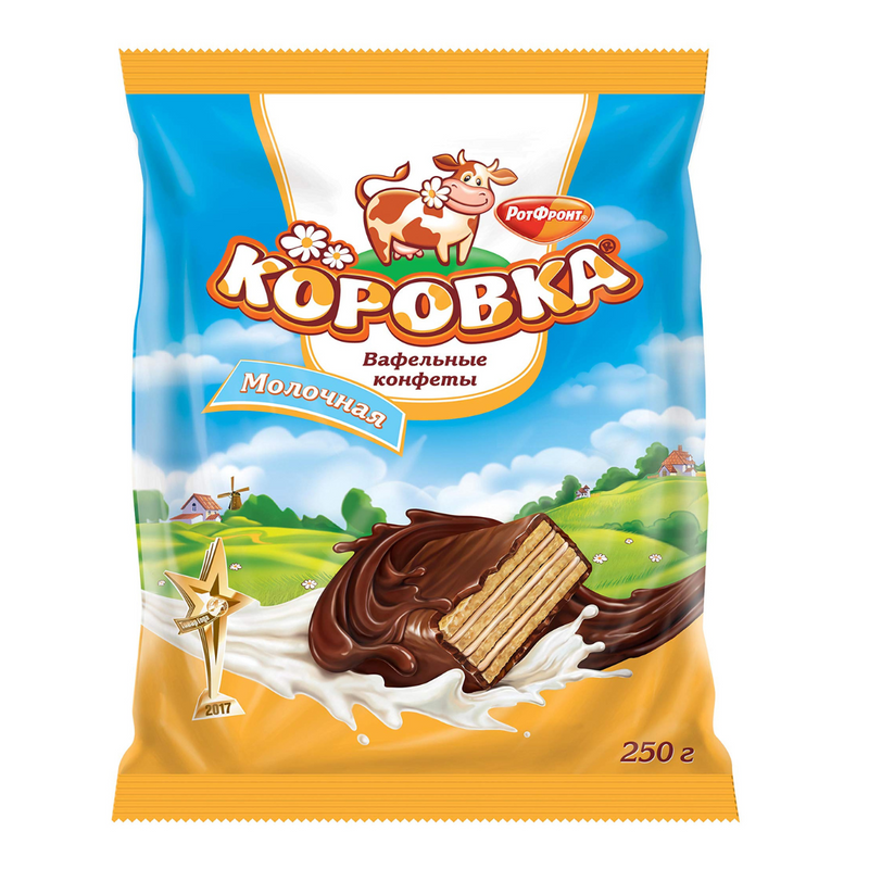 Wafer cookies KOROVKA Milk taste, 250g