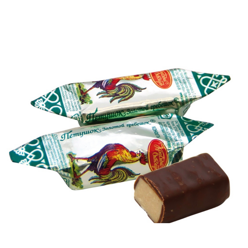 Chocolate candies "Petushok zolotoi grebeshok", 200g