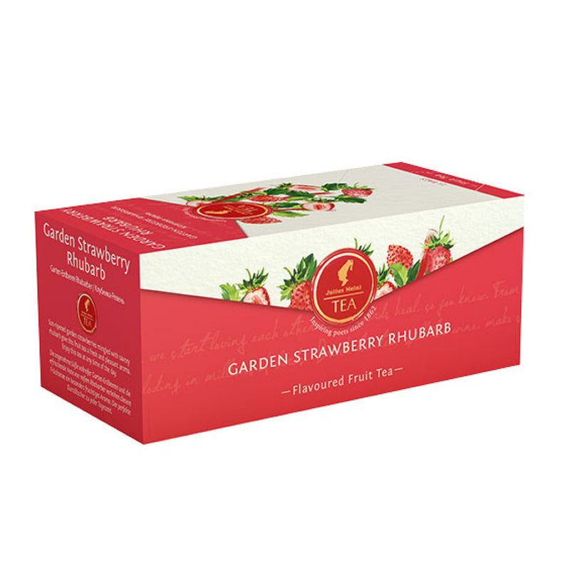 Julius Meinl Flavored Tea "Garden" with Strawberry and Rhubarb, 25 bags